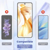 Carantee 2 pièces Verre Trempé pour Samsung Galaxy Z Flip 4 5G Protection écran, HD Sans Bulles Vitre Protection, 9H Anti-Rayure