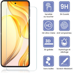Carantee 2 pièces Verre Trempé pour Samsung Galaxy Z Flip 5 Protection écran, HD Sans Bulles Vitre Protection, 9H Anti-Rayures F