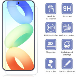 Carantee 2 pièces Verre Trempé pour Xiaomi 15 Protection écran, HD Sans Bulles Anti‑Empreintes Vitre Protection, 9H Anti-Rayures