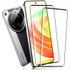 2+2 pièces Verre Trempé pour Xiaomi 15 Ultra 5G Protection écran, HD Sans Bulles Anti‑Empreintes Caméra Arrière Vitre Protection