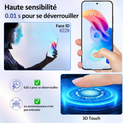2 pièces verre trempé pour xiaomi rougemi note 15 pro plus 5g protection écran, sans bulles anti‑empreintes vitre protection, 9h