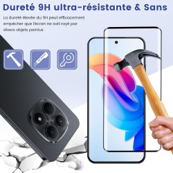 2 pièces verre trempé pour xiaomi rougemi note 15 pro plus 5g protection écran, sans bulles anti‑empreintes vitre protection, 9h