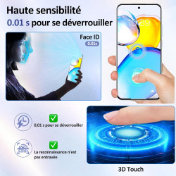 2+2 pièces verre trempé pour xiaomi rougemi note 15 pro plus 5g protection écran, sans bulles anti‑empreintes caméra arrière vit