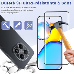 2+2 pièces verre trempé pour xiaomi rougemi note 15 pro plus 5g protection écran, sans bulles anti‑empreintes caméra arrière vit