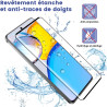 2+2 pièces verre trempé pour xiaomi rougemi note 15 pro plus 5g protection écran, sans bulles anti‑empreintes caméra arrière vit