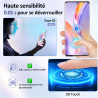 2 pièces verre trempé pour xiaomi rougemi note 14 pro, 9h ultra-résistant 0,33mm vitre protection avec caméra, toucher sensible,