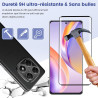 2 pièces verre trempé pour xiaomi rougemi note 14 pro, 9h ultra-résistant 0,33mm vitre protection avec caméra, toucher sensible,