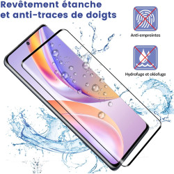 2 pièces verre trempé pour xiaomi rougemi note 14 pro, 9h ultra-résistant 0,33mm vitre protection avec caméra, toucher sensible,