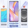 2 pièces verre trempé pour xiaomi rougemi note 14 pro, 9h ultra-résistant 0,33mm vitre protection avec caméra, toucher sensible,