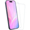 Carantee 2 Pièces Verre Trempé pour iPhone 17 Pro, Protection Écran 3D 0,33mm, Bords Anti-rayures, Dureté 9H, HD Transparent, Sa