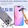 Carantee 2 Pièces Verre Trempé pour iPhone 17 Pro, Protection Écran 3D 0,33mm, Bords Anti-rayures, Dureté 9H, HD Transparent, Sa