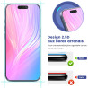 Carantee 2 Pièces Verre Trempé pour iPhone 17 Pro, Protection Écran 3D 0,33mm, Bords Anti-rayures, Dureté 9H, HD Transparent, Sa