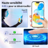 Carantee 2 Pièces Verre Trempé pour iPhone 16, Protection Écran 3D 0,33mm, Bords Anti-rayures, Dureté 9H, HD Transparent, Sans B