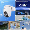 EZVIZ 4K(8MP) Caméra Extérieure sans Fil avec Mode AOV, Caméra à Batterie PT avec Détection de Personnes et de Véhicules, Vision