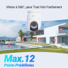 EZVIZ 4K(8MP) Caméra Extérieure sans Fil avec Mode AOV, Caméra à Batterie PT avec Détection de Personnes et de Véhicules, Vision