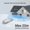 EZVIZ 4K(8MP) Caméra Extérieure sans Fil avec Mode AOV, Caméra à Batterie PT avec Détection de Personnes et de Véhicules, Vision
