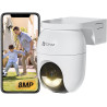 EZVIZ 4K(8MP) Caméra Extérieure sans Fil avec Mode AOV, Caméra à Batterie PT avec Détection de Personnes et de Véhicules, Vision