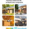 EZVIZ 4K(8MP) 2PK Caméra Extérieure sans Fil avec Mode AOV, Caméra Solaire Exterieur PT avec Détection de Personnes et de Véhicu