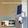 EZVIZ 4K(8MP) 2PK Caméra Extérieure sans Fil avec Mode AOV, Caméra Solaire Exterieur PT avec Détection de Personnes et de Véhicu