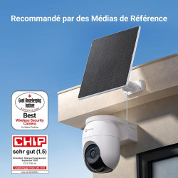 EZVIZ 4K(8MP) 2PK Caméra Extérieure sans Fil avec Mode AOV, Caméra Solaire Exterieur PT avec Détection de Personnes et de Véhicu