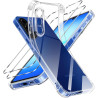 ZhuoFan Coque pour Samsung Galaxy A17 4G/5G avec 2 Pièces Verre Trempé, Transparente TPU Silicone Bumper Case, [Coussin d'air In