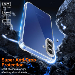 ZhuoFan Coque pour Samsung Galaxy A17 4G/5G avec 2 Pièces Verre Trempé, Transparente TPU Silicone Bumper Case, [Coussin d'air In