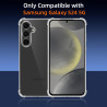 ZhuoFan Coque pour Samsung Galaxy S24 5G avec 2 Pièces Verre Trempé, Transparente TPU Silicone Bumper Case, [Coussin d'air Intég