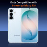 ZhuoFan Coque pour Samsung Galaxy S26 avec 2 Pièces Verre Trempé, Militare Étui de Protection Transparente Antichoc Case, Mince 