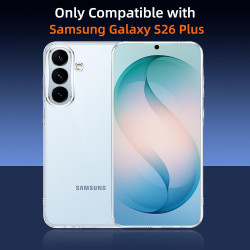 ZhuoFan Coque pour Samsung Galaxy S26 Plus avec 2 Pièces Verre Trempé, Militare Étui de Protection Transparente Antichoc Case, M