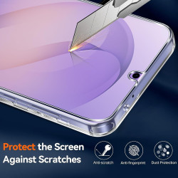ZhuoFan Coque pour Samsung Galaxy S26 Ultra avec 2 Pièces Verre Trempé, Militare Étui de Protection Transparente Antichoc Case, 