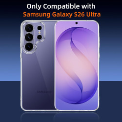 ZhuoFan Coque pour Samsung Galaxy S26 Ultra avec 2 Pièces Verre Trempé, Militare Étui de Protection Transparente Antichoc Case, 