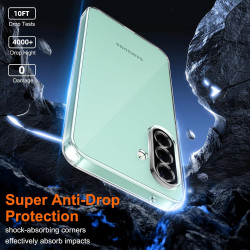 ZhuoFan Coque pour Samsung Galaxy A26 5G avec 2 Pièces Verre Trempé, Militare Étui de Protection Transparente Antichoc, Mince Du