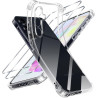 ZhuoFan Coque pour Samsung Galaxy A35 5G avec 2 Pièces Verre Trempé, Transparente TPU Silicone Bumper Case, [Coussin d'air Intég