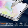 ZhuoFan Coque pour Samsung Galaxy A35 5G avec 2 Pièces Verre Trempé, Transparente TPU Silicone Bumper Case, [Coussin d'air Intég
