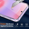 ZhuoFan Coque pour Samsung Galaxy A37 avec 2 Pièces Verre Trempé, Militare Étui de Protection Transparente Antichoc Case, Mince 