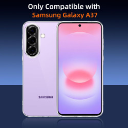 ZhuoFan Coque pour Samsung Galaxy A37 avec 2 Pièces Verre Trempé, Militare Étui de Protection Transparente Antichoc Case, Mince 