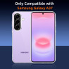ZhuoFan Coque pour Samsung Galaxy A37 avec 2 Pièces Verre Trempé, Militare Étui de Protection Transparente Antichoc Case, Mince 