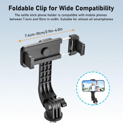 Perche à Selfie,Trépied Smartphone,125CM Extensible Selfie Stick Trépied de Téléphone avec télécommande détachable et trépied St