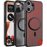 Effcotuo Magnétique Coque pour Nothing CMF Phone 2 Pro Case avec MagSafe, Anti-Chute Silicone Souple + Acrylique Givré Coque, Et