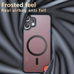 Effcotuo Magnétique Coque pour Nothing CMF Phone 2 Pro Case avec MagSafe, Anti-Chute Silicone Souple + Acrylique Givré Coque, Et
