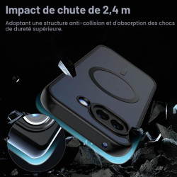 Effcotuo Magnétique Coque pour Google Pixel 10A 5G Case avec MagSafe avec Verre Trempé Protection écran Anti-Chute Silicone Soup