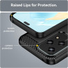 Effcotuo Coque pour Honor 200 Lite Cover, Etui Souple Flexible en Premium TPU, Antichoc, Anti-dérapante pour Honor 200 Lite-Noir