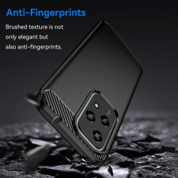 Effcotuo Coque pour Honor 200 Lite Cover, Etui Souple Flexible en Premium TPU, Antichoc, Anti-dérapante pour Honor 200 Lite-Noir