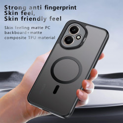 Effcotuo Magnétique Coque pour Honor 400 5G Case avec MagSafe, Anti-Chute Coque, Etui Translucide Mat Arrière Housse Fine Antich