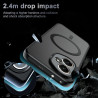Effcotuo Magnétique Coque pour Honor 400 5G Case avec MagSafe, Anti-Chute Coque, Etui Translucide Mat Arrière Housse Fine Antich