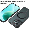 Effcotuo Magnétique Coque pour Honor 400 Lite Case avec MagSafe, Anti-Chute Silicone Souple + Acrylique Givré Coque, Etui Transl