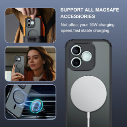 Effcotuo Magnétique Coque pour Honor 600 Lite 5G Case avec MagSafe avec Verre Trempé Protection écran Anti-Chute Silicone Souple