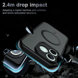 Effcotuo Magnétique Coque pour Honor 600 Lite 5G Case avec MagSafe avec Verre Trempé Protection écran Anti-Chute Silicone Souple