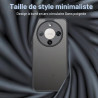 Effcotuo Coque pour Honor Magic 8 Lite 5G avec 2 Verre Trempé Protection écran Étui Housse de Protection Dos Translucide Givrée 