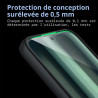 Effcotuo Coque pour Honor Magic 8 Lite 5G avec 2 Verre Trempé Protection écran Étui Housse de Protection Dos Translucide Givrée 
